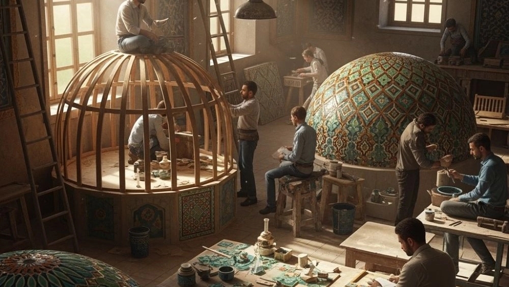 کارگاه گنبد سازی سنتی مازندران