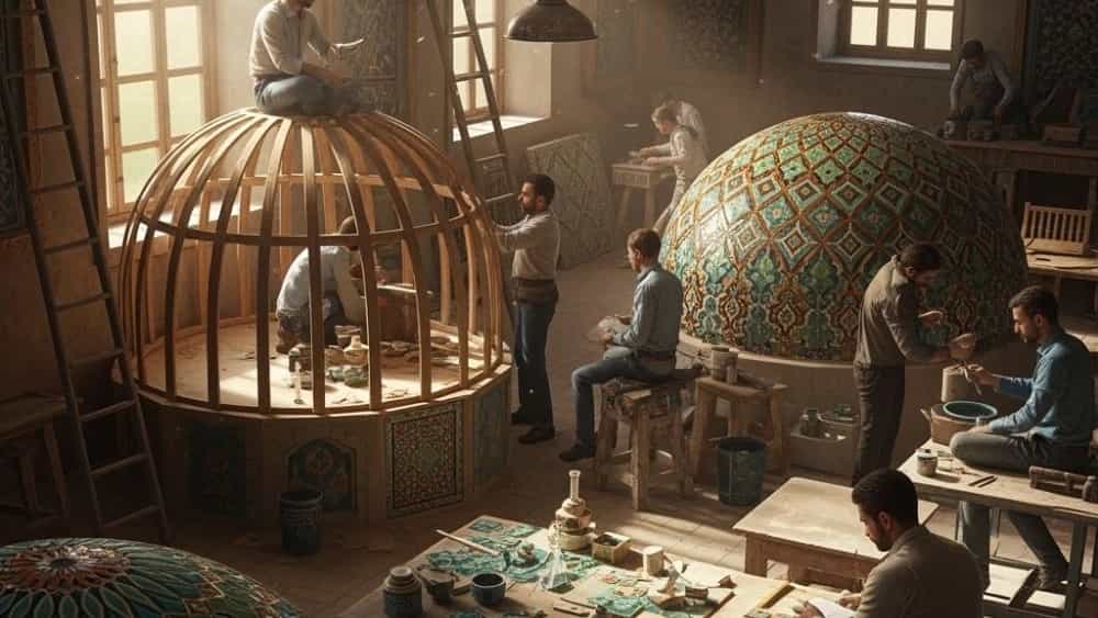 کارگاه گنبد سازی سنتی مازندران